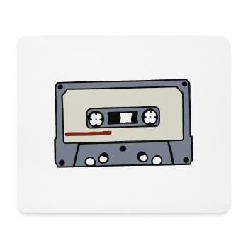 Cassette Retro Idée cadeau - Tapis de souris (format paysage) - blanc - Devant