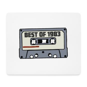 Best of 1983 - 40 Birthday Retro Gift Idea - Mouse Pad (horizontal) - white - Front