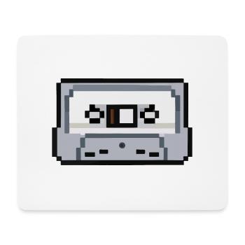 Cassette Idée cadeau rétro pixélisée - Tapis de souris (format paysage) - blanc - Devant