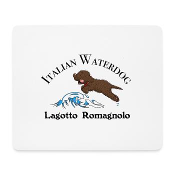 Waterdog1 2 - Mouse Pad (horizontal) - white - Front