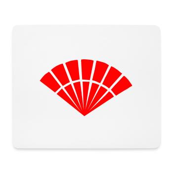 Japanisches Symbol, Fächer - Mousepad (Querformat) - Weiß - Vorne