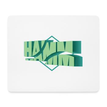 Hamm Deutschland Stadt 3D Schrift Skyline - Mousepad (Querformat) - Weiß - Vorne