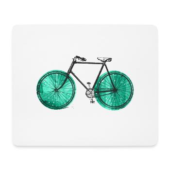 Bicyclette - Tapis de souris (format paysage) - blanc - Devant