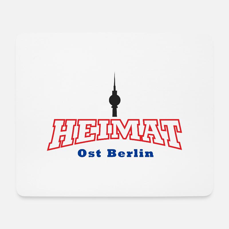 Heimat Ost Berlin DDR - Mousepad (Querformat) - Weiß