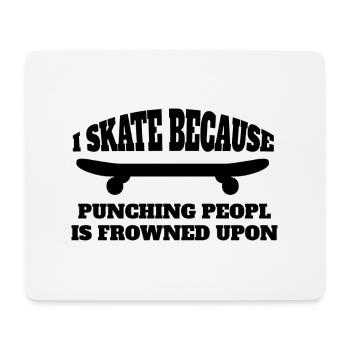 Skateboard Skating Skateboarding Skater Longboard - Mouse Pad (horizontal) - white - Front