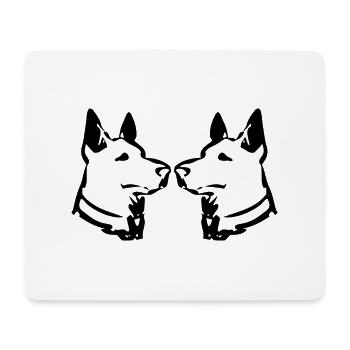 Hund Dog - Mouse Pad (horizontal) - white - Front