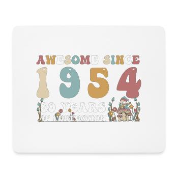 Großartig seit 1954 69 Jahr der Perfektion - 69. - Mousepad (Querformat) - Weiß - Vorne