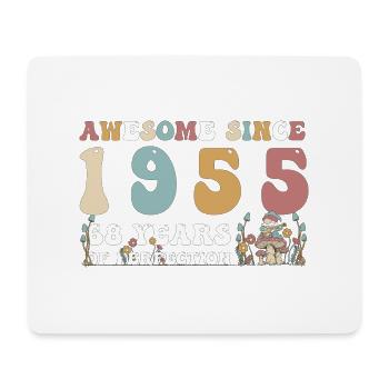 Awesome since 1955 83 Year of Perfection - 68th - Mouse Pad (horizontal) - white - Front