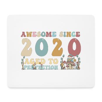 Awesome since 2020 - 3rd Birthday - 2023 Groovy - Mouse Pad (horizontal) - white - Front