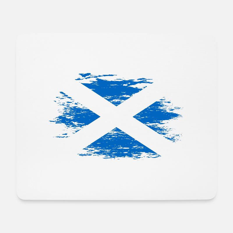 Schottland Flagge used - Mousepad (Querformat) - Weiß