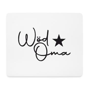 Wöd Oma - Mousepad (Querformat) - Weiß - Vorne
