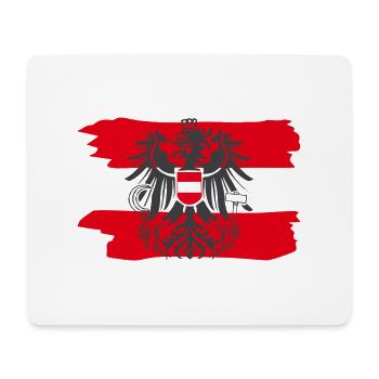 Adler - Mousepad (Querformat) - Weiß - Vorne