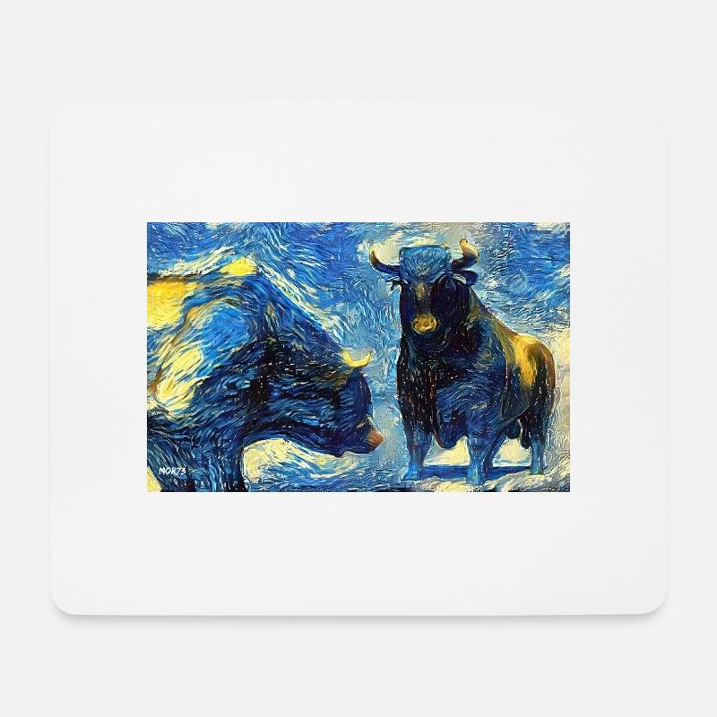 bulle & bär - Mousepad (Querformat) - Weiß