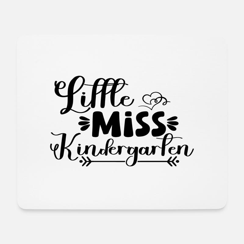 Little Miss Kindergarten - Mousepad (Querformat) - Weiß