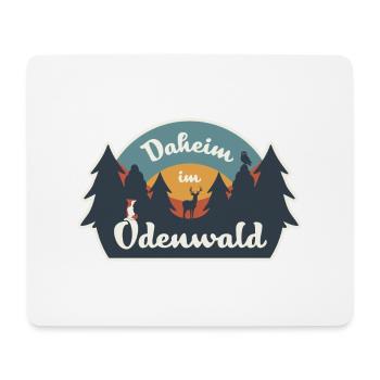 Daheim im Odenwald - Retro T-Shirt - Mousepad (Querformat) - Weiß - Vorne