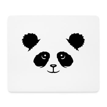 Panda Bear Face Mignon Tête Mignon Sourire Mignon Nice - Tapis de souris (format paysage) - blanc - Devant