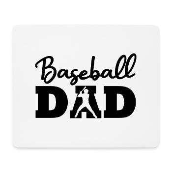 Baseball-Vater - Mousepad (Querformat) - Weiß - Vorne