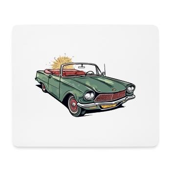 Französisches Cabriolet - Mousepad (Querformat) - Weiß - Vorne