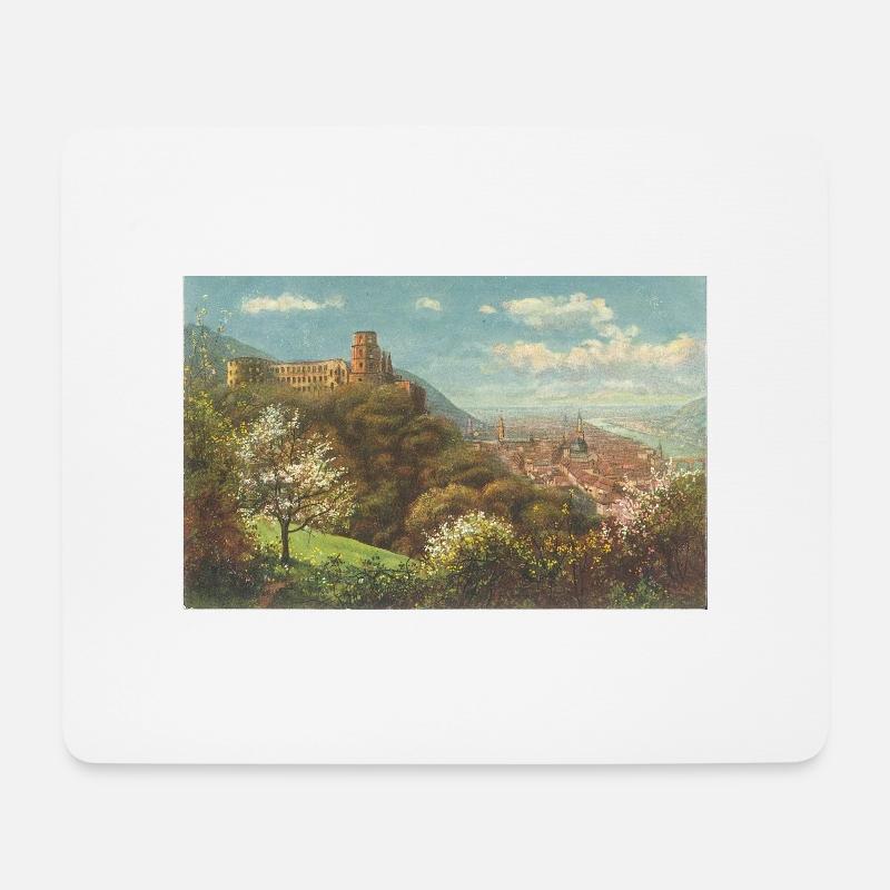 Heidelberg Postkarte - Mousepad (Querformat) - Weiß