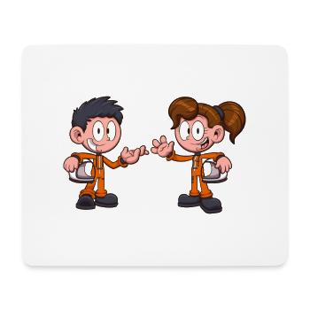 Astronaut Kids - Mouse Pad (horizontal) - white - Front