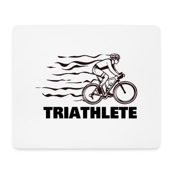 Fahrrad Biking Biker - Mousepad (Querformat) - Weiß - Vorne
