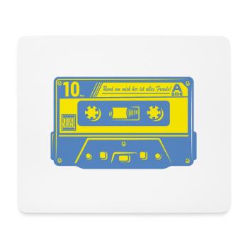 Rund um mich her ist alles Freude! On tape. - Mousepad (Querformat) - Weiß - Vorne