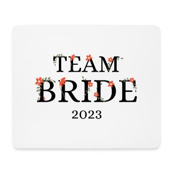 Team bride 2023 floral - Mouse Pad (horizontal) - white - Front