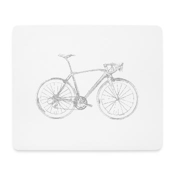 velo - Tapis de souris (format paysage) - blanc - Devant