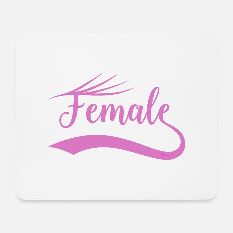 Empower Your Style with Female Empowerment Women's - Mousepad (Querformat) - Weiß