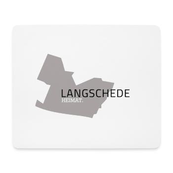 Langschede Heimat Design - Mousepad (Querformat) - Weiß - Vorne