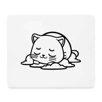 Little cat that sleeps - Mouse Pad (horizontal) - white - Front