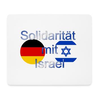 Solidarität mit Israel - Mousepad (Querformat) - Weiß - Vorne
