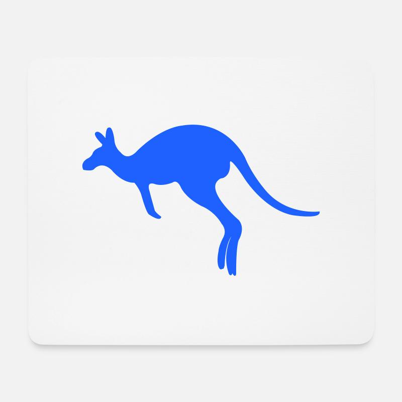 kangaroo - Mousepad (Querformat) - Weiß