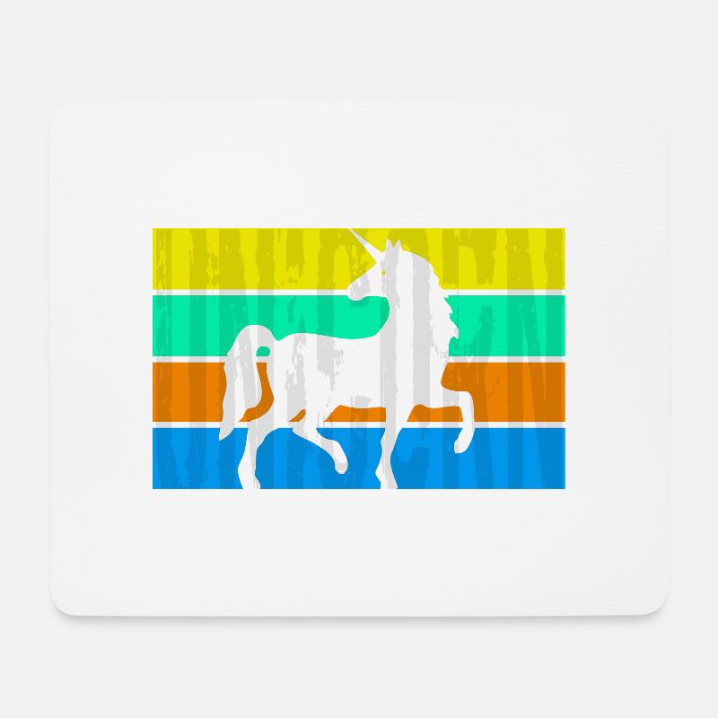 Einhorn - Unicorn! - Mousepad (Querformat) - Weiß