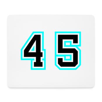 45 number symbol - Mouse Pad (horizontal) - white - Front