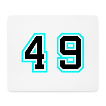 49 Number symbol - Mouse Pad (horizontal) - white - Front