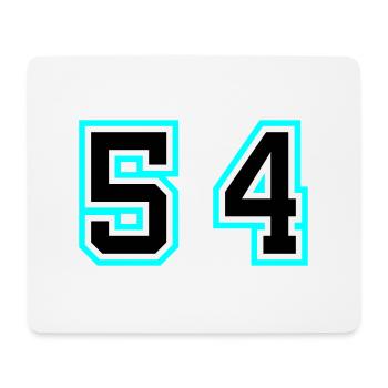 54 Symbole numérique - Tapis de souris (format paysage) - blanc - Devant