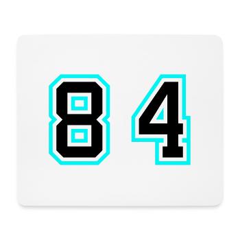 84 Number Symbol - Mouse Pad (horizontal) - white - Front