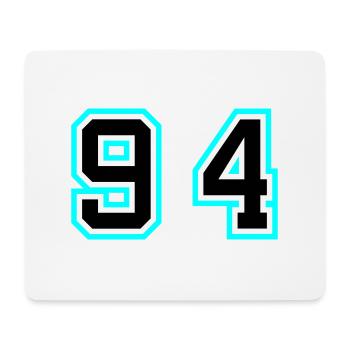 94 Zahl Symbol - Mousepad (Querformat) - Weiß - Vorne