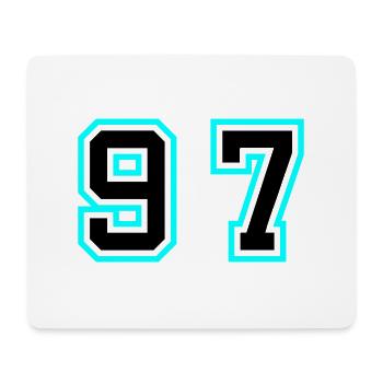 97 Symbole numérique - Tapis de souris (format paysage) - blanc - Devant