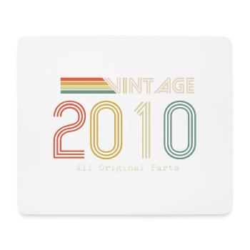 Episch und legendär geboren im Jahr 2010: 14-jähriges Jubiläum - Mousepad (Querformat) - Weiß - Vorne