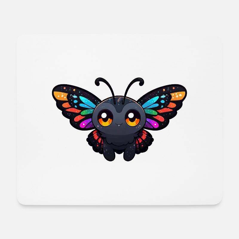 lustiger Schmetterling - Mousepad (Querformat) - Weiß