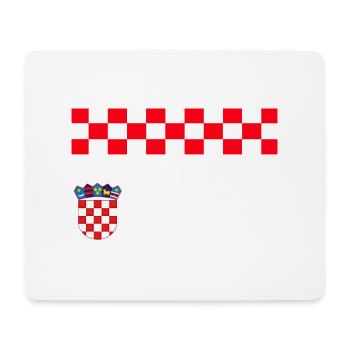 Kroatien hrvatska kroatien hrv hr zagreb geteilte Flagge - Mousepad (Querformat) - Weiß - Vorne