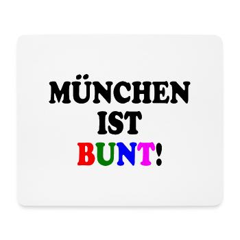 München ist bunt - Mousepad (Querformat) - Weiß - Vorne