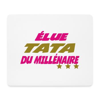 Elue TATA du millénaire - Tapis de souris (format paysage) - blanc - Devant