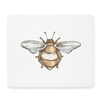 Abeeille - Tapis de souris (format paysage) - blanc - Devant