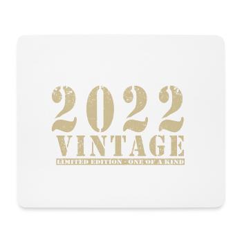 Original 2022 Vintage Vintage Retro Geburtstag - Mousepad (Querformat) - Weiß - Vorne