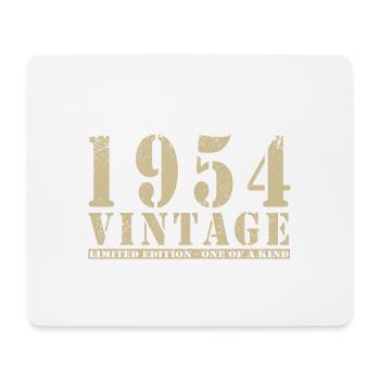 Original 1954 Vintage Vintage anniversaire rétro - Tapis de souris (format paysage) - blanc - Devant