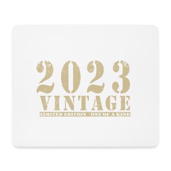 Original 2023 Vintage Vintage Retro Birthday - Mouse Pad (horizontal) - white - Front