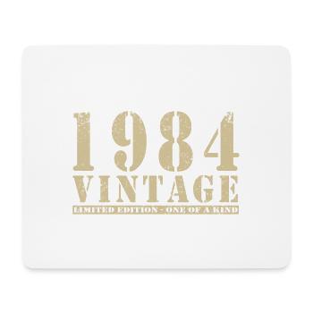 Original 1984 Vintage Vintage anniversaire rétro - Tapis de souris (format paysage) - blanc - Devant